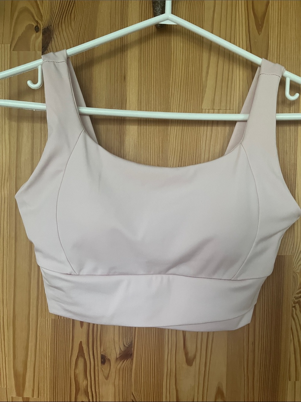 Light Blush Scoop Neck Sports Bra (size M)